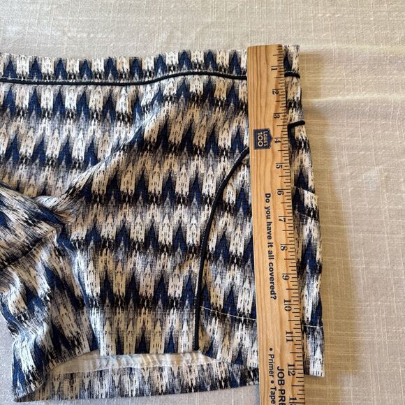 Anthropologie Shorts Womens Size 2 Larimar Ikat Blue White Woven Boho Cartonnier - Picture 11 of 12